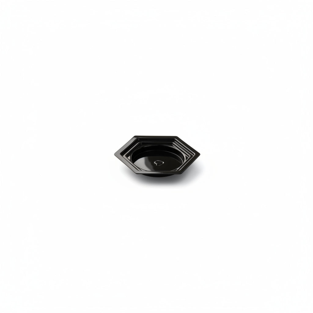 Vassoio Mignon PET Nero Coprente 6,3x8,3cm h.0,9cm – Conf. 100 pz