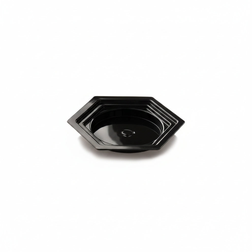 Vassoio Mignon PET Nero Coprente 6,3x8,3 cm – H 0,9 cm – Conf. 100 pz