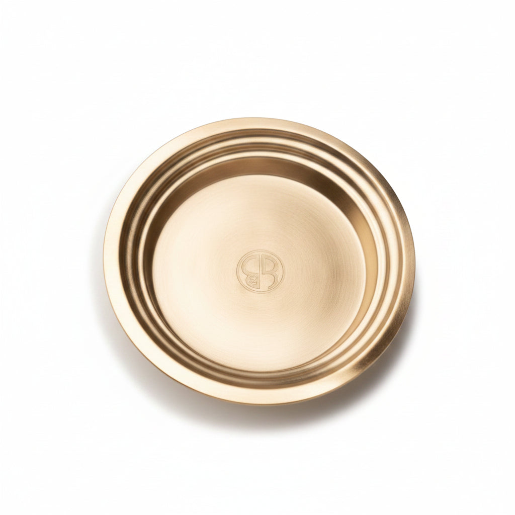 Vassoio Mignon PET Oro Coprente Ø 6,6 cm h 0,9 cm