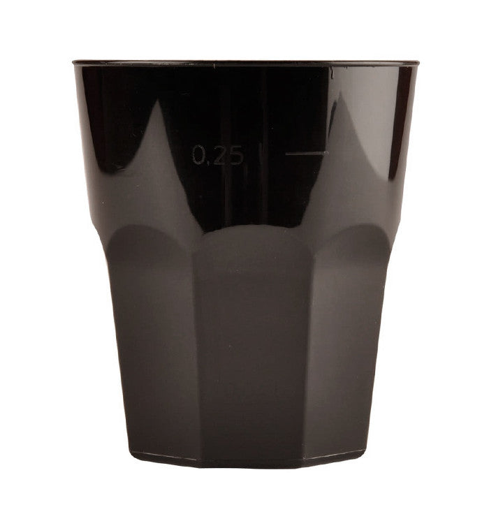 Bicchiere Cocktail Monouso in PP Nero 310cc – Confezione da 20 pz