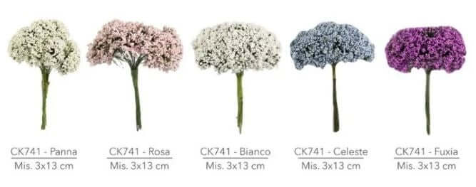 Fiore Artificiale Gypsophila Ciuffo 3x13 Bianco – 12 pz