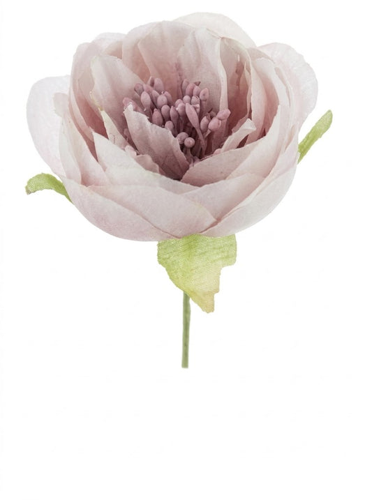 Ranuncolo Aperto Artificiale Old Pink 5x13 cm - Confezione da 12 Pezzi
