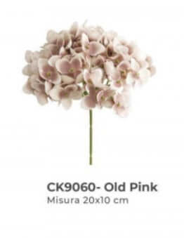 Ortensia Fiore Artificiale Old Pink
