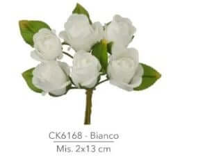 Fiorellini Artificiali Bianchi - 6pz
