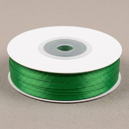 Nastro Doppio Raso Verde Smeraldo 10mm x 50Mt