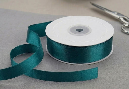 Nastro Doppio Raso Petrolio 25mm x 50mt 