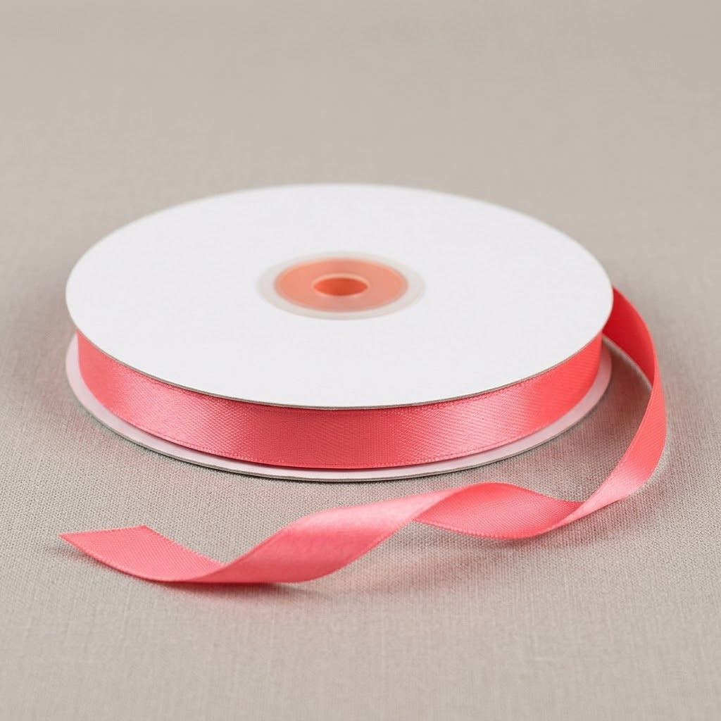 Nastro Rotolo Doppio Raso 10mm x 50mt – Corallo