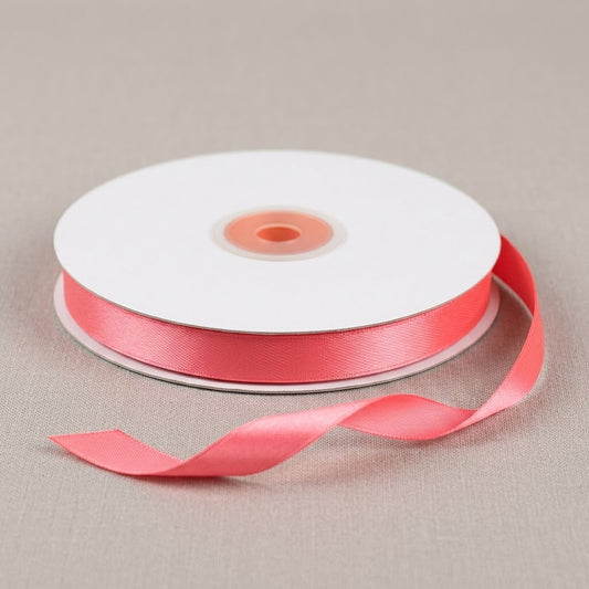 Nastro Rotolo Doppio Raso 10mm x 50mt – Corallo