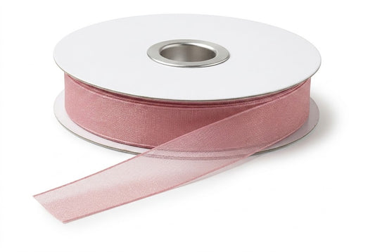 Nastro Organza 10 mm x 50 mt Old Pink