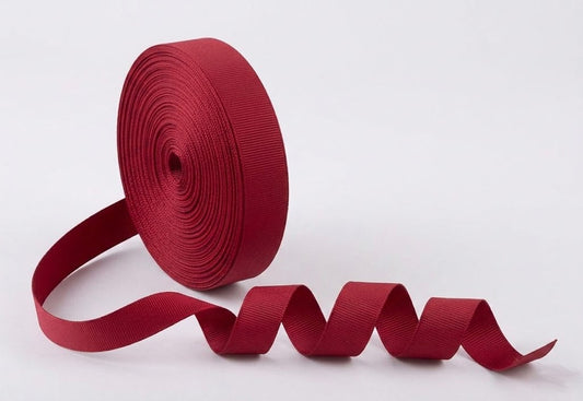 Nastro Gros Grain Rosso 6mm x 50mt