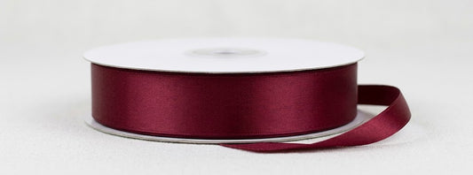 Nastro Doppio Raso Bordeaux 25mm x 50Mt