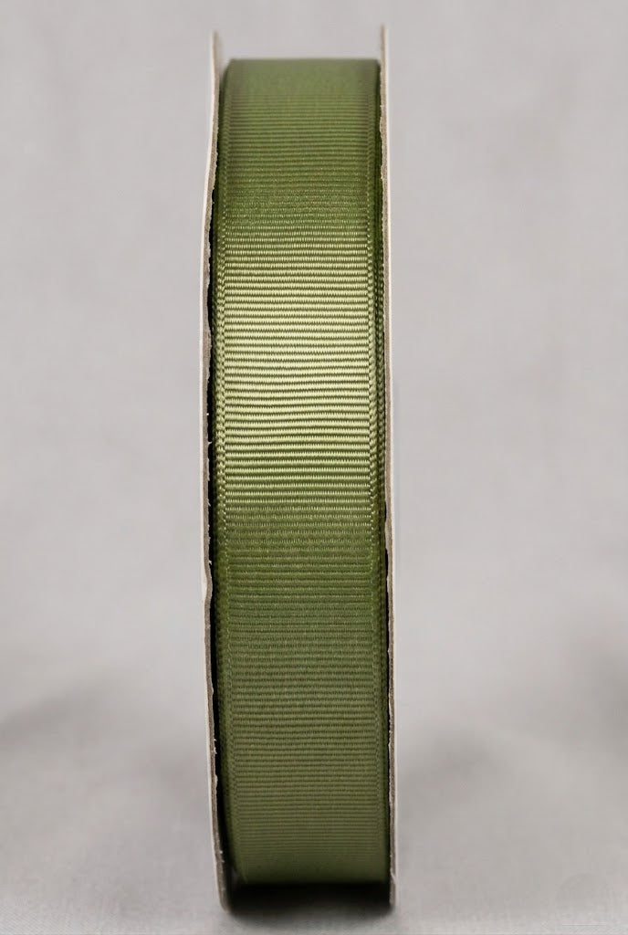 Nastro Gros Grain Verde Muschio 10mm x 25mt