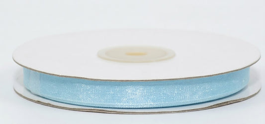 Nastro Organza Celeste 10mm x 50mt