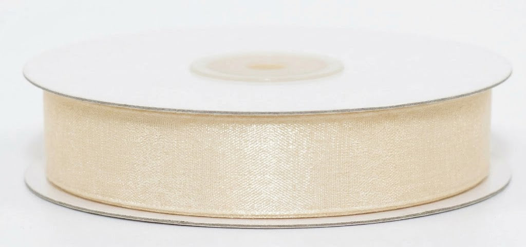 Nastro Organza Panna 20mm x 50mt