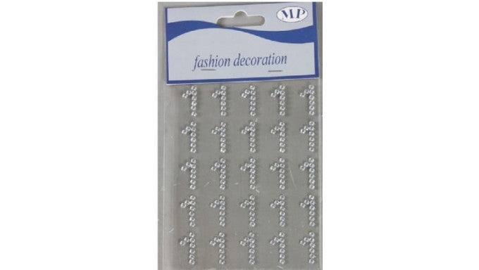 Numero Adesivo con Strass – 25 pz, decorazioni brillanti per personalizzare eventi.