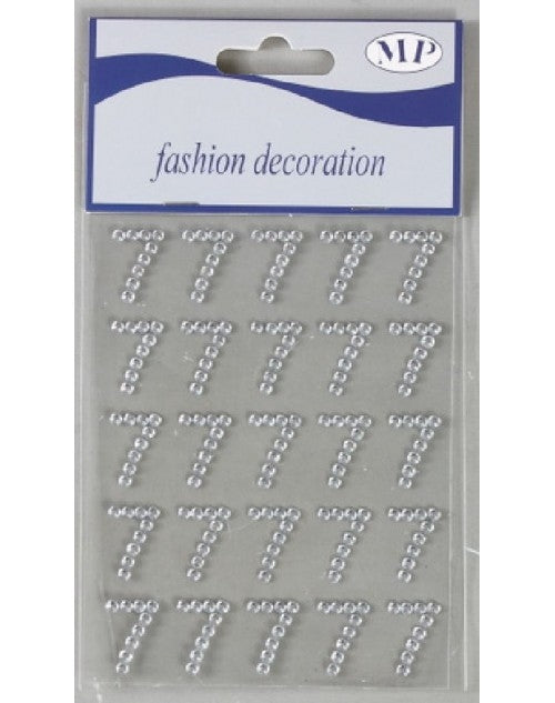 Numero Adesivo con Strass – 25 pz. Decorazioni scintillanti per feste e eventi. Adesivi numerici brillanti.