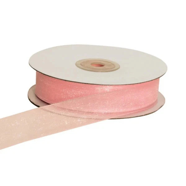 Nastro Organza Rosa 10mm x 50Mt