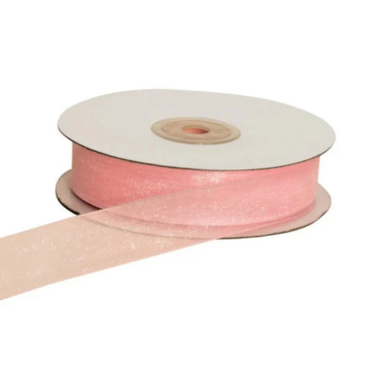 Nastro Organza Rosa 10mm x 50Mt