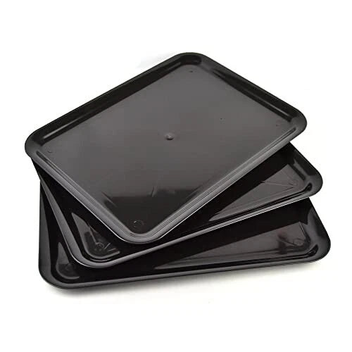 Vassoio Rettangolare PS Nero Coprente 40x30 cm – H 1,5 cm